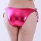 チェリーラブ メタリック生地脇ひも結びハイレグフルバックショーツ (ローズ)